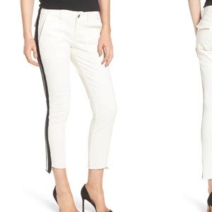 Pam&Gela “Offset skinny jeans” white jeans size 27